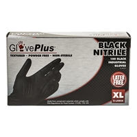 GlovePlus Black Industrial Nitrile Gloves