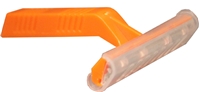 Short Handle Single Blade Razor - Orange (2.62&quot; Length)