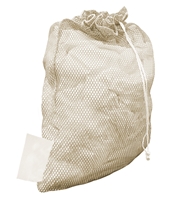 White Mesh Laundry Bag with ID Flag &amp; Slip Lock