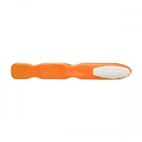 Orange Flexible Security Stubby Toothbrush