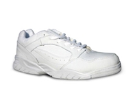 Lace Up Leather Low Top Athletic Shoe - Black or White