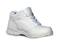 Lace Up Leather High Top Athletic Shoe - Black or White