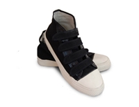Canvas 4 Velcro Strap High Top - Black or White