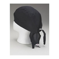 Black Nylon Doo Rag