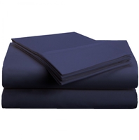54&quot; x 90&quot; T130 Single Flat Sheets, Navy
