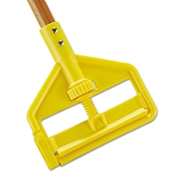 60&quot; Wet Mop - Plastic Head, Bamboo Handle